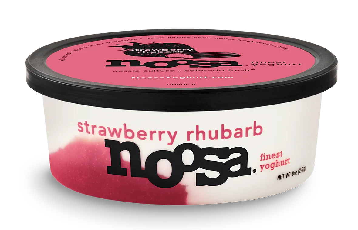 Strawberry Rhubarb Yoghurt 8oz Tub