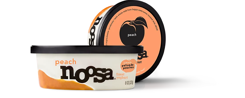 upside down peach yoghurt